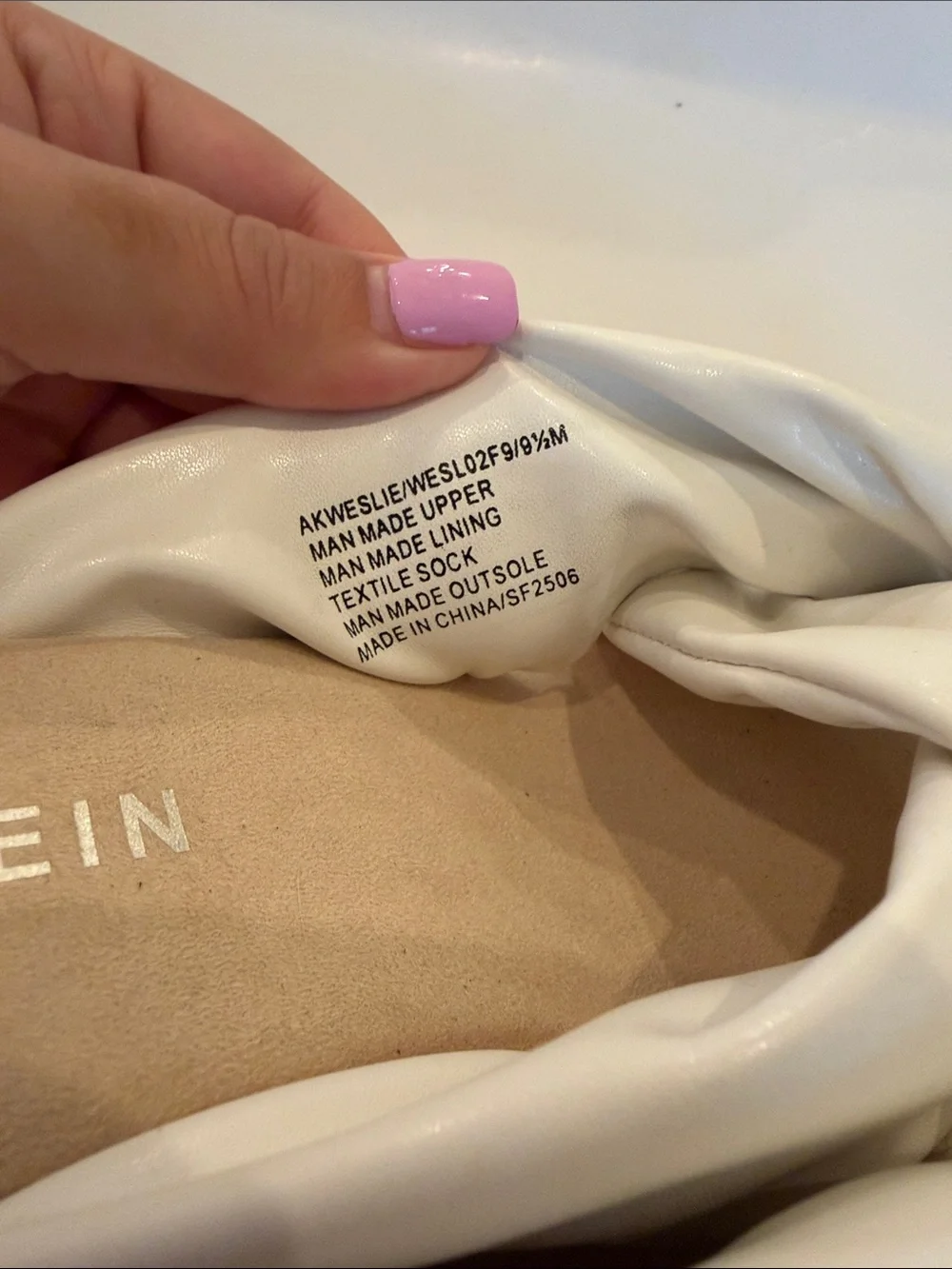 Anne Klein White Knot-Front Espadrille Wedge Slide Sandals Size 9.5